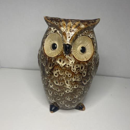 Elegant Expressions Ceramic Owl Vase 9”X 6” - Thumbnail 2