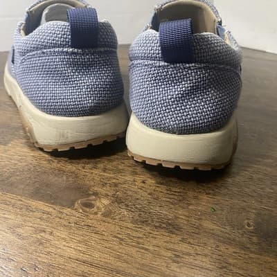 Mens Canvas Shoes 9 casual Loafers Slip On Blue Non Slip YONGJIA - Thumbnail 4
