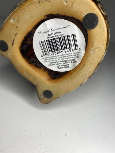 Elegant Expressions Ceramic Owl Vase 9”X 6” - Thumbnail 7