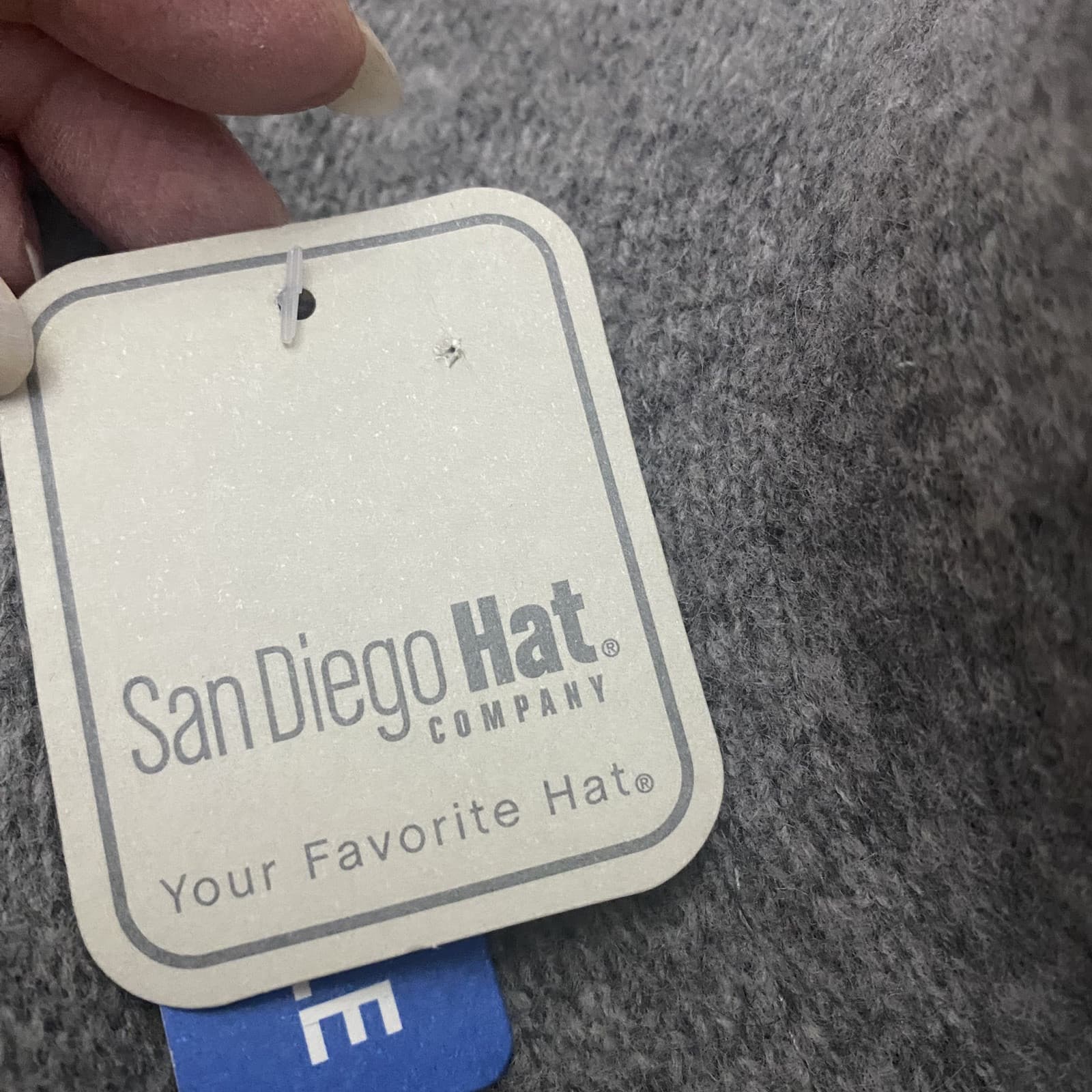 New San Diego Hat Company Women's Gray Fedora Hat Adjustable Interior Band - Thumbnail 4