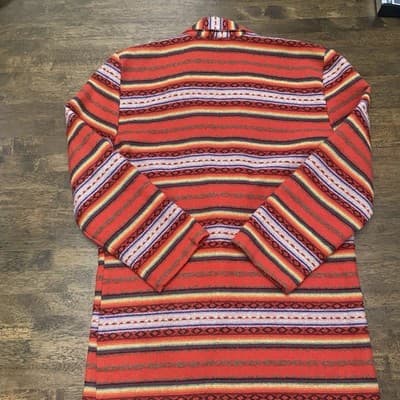 Vintage Cotton Southwestern Aztec Blazer Rodeo Cowgirl Pit2pit 22” - Thumbnail 2