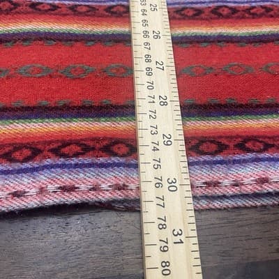 Vintage Cotton Southwestern Aztec Blazer Rodeo Cowgirl Pit2pit 22” - Thumbnail 6