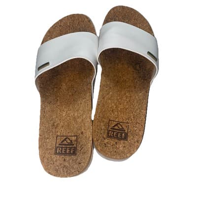 Reef White Sandals Platform Beachy Coastal Vaca CottageCore Ladies Sz 8 - Thumbnail 5