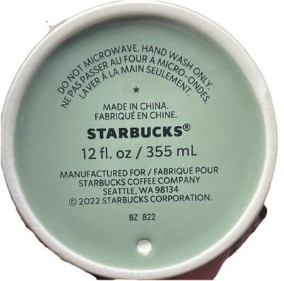 Starbucks 2022 Venetian Marble Metallic Veining Original Pink Silicone Lid - Thumbnail 6