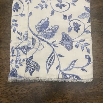 J Jill Denim Womens Jeans Size 10 White Blue Floral Print Authentic Fit Cropped - Thumbnail 7