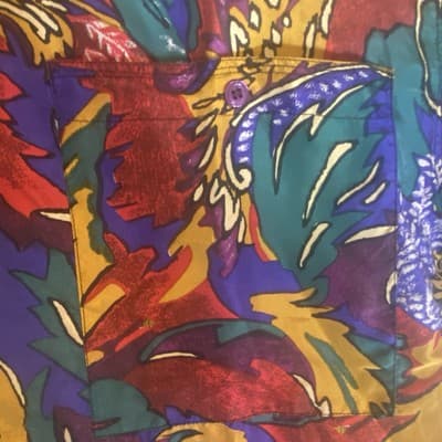 1980 100 Percent Silk Blouse Shoulder Pads Dynasty Dallas Knotts Landing 80s TV - Thumbnail 4