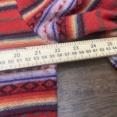 Vintage Cotton Southwestern Aztec Blazer Rodeo Cowgirl Pit2pit 22” - Thumbnail 4