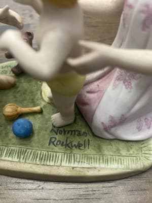 Authentic“Baby First Step” Figurine Norman Rockwell 1985 Limited Addition - Thumbnail 2