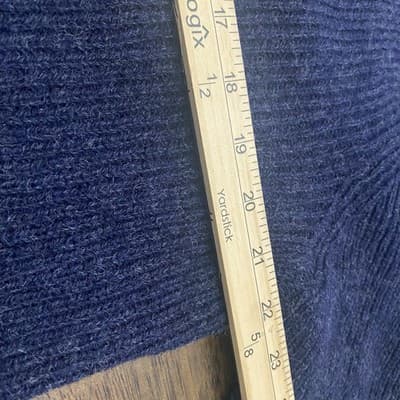 Line Of Trade Cardigan Mens L Shetland Wool Shawl Neck Ribbed Knit Grandpa Dad - Thumbnail 6