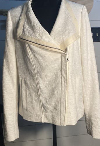 Office Siren Classic Stretch Cotton Blazer, ZipFront SlimmingAsymmetric Lined - Thumbnail 2