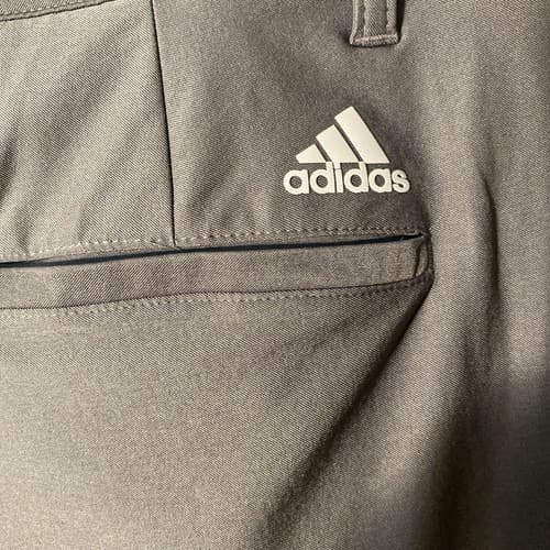 Adidas Golf Pants Men 34 x 32 Gray Stretch Straight Polyester Nylon Spandex - Thumbnail 4