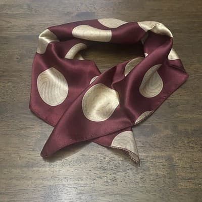 Scarf Polka Dots Soft Cotton Lawn See Description 21X21 Classic For Neck - Thumbnail 2