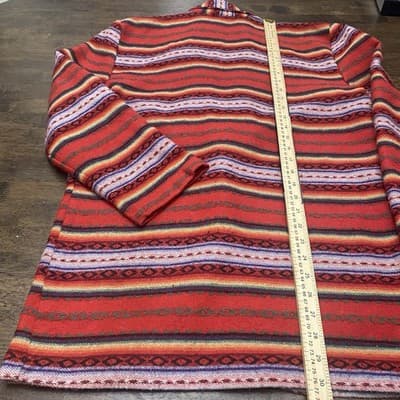 Vintage Cotton Southwestern Aztec Blazer Rodeo Cowgirl Pit2pit 22” - Thumbnail 5
