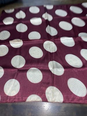Scarf Polka Dots Soft Cotton Lawn See Description 21X21 Classic For Neck - Thumbnail 4