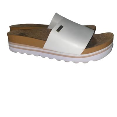 Reef White Sandals Platform Beachy Coastal Vaca CottageCore Ladies Sz 8 - Thumbnail 4