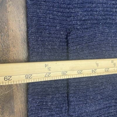 Line Of Trade Cardigan Mens L Shetland Wool Shawl Neck Ribbed Knit Grandpa Dad - Thumbnail 8