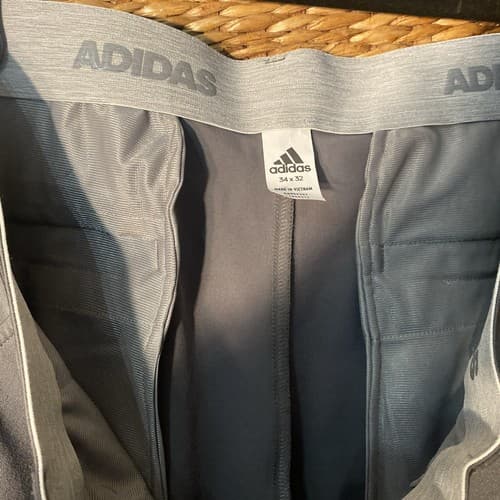 Adidas Golf Pants Men 34 x 32 Gray Stretch Straight Polyester Nylon Spandex - Thumbnail 6