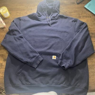 Carhartt Hoodie Mens 2XL Midweight Workwear Pit To Pit 29” Chest 58” Length 30” - Thumbnail 7