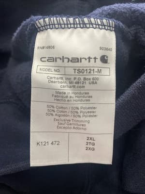 Carhartt Hoodie Mens 2XL Midweight Workwear Pit To Pit 29” Chest 58” Length 30” - Thumbnail 10