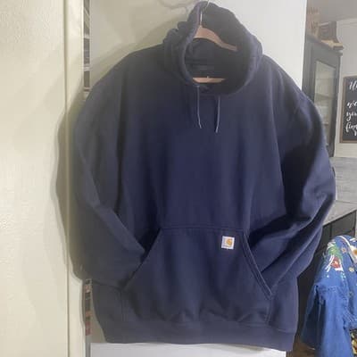 Carhartt Hoodie Mens 2XL Midweight Workwear Pit To Pit 29” Chest 58” Length 30” - Thumbnail 2