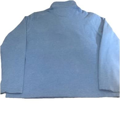 Izod Saltwater Quarter Zip Dadcore Preppy Golf Mens L Blue Long Sleeve Fleece - Thumbnail 5