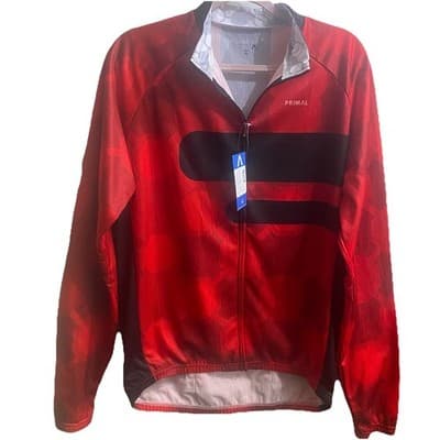 Primal Mens Cycling Heavy Weight Wind Jacket, Sport Cut NWT - Thumbnail 4