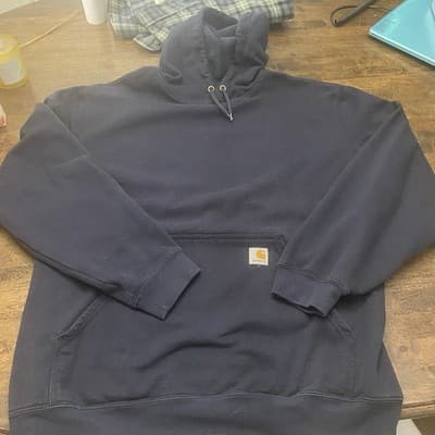 Carhartt Hoodie Mens 2XL Midweight Workwear Pit To Pit 29” Chest 58” Length 30” - Thumbnail 6