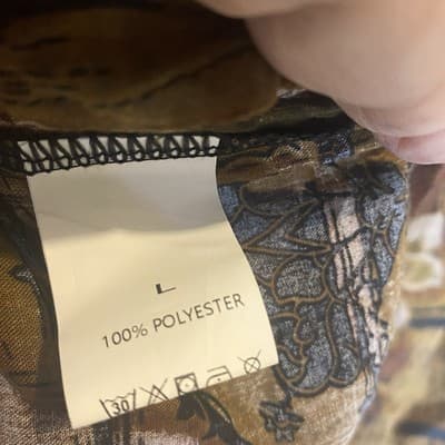 Brown Floral Lagen Look CottageCore Dress - Thumbnail 4