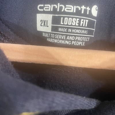 Carhartt Hoodie Mens 2XL Midweight Workwear Pit To Pit 29” Chest 58” Length 30” - Thumbnail 5