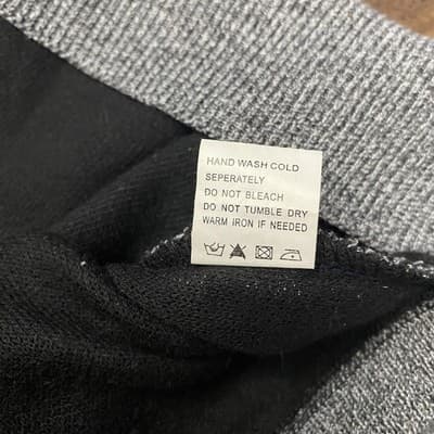 True Rock Mens V Neck Cotton Sweater Gray Mens Sz Large Preppy Classic - Thumbnail 10