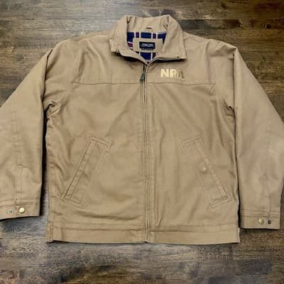 NRA Jacket Mens M Burks Bay Blanket Lined Canvas ChoreCoat Chest 48”