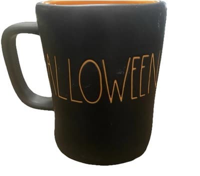 Rae Dunn Happy Halloween Mug Double-Sided Black Orange - Thumbnail 2