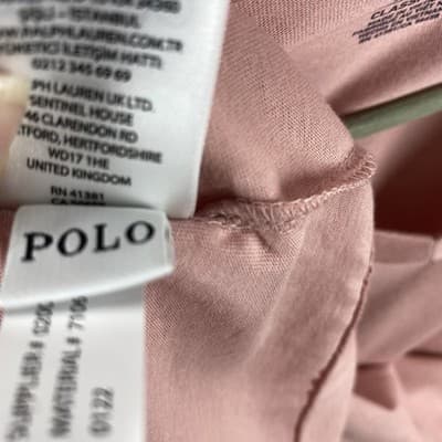 Polo Ralph Lauren V-Neck Classic Fit Jersey T-Shirt XXL Blush Pink Old Money - Thumbnail 11