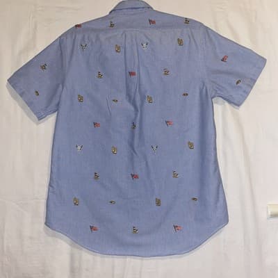 Ralph Lauren Vintage Short Sleeve Button Down Preppy Country Club Old Money - Thumbnail 2