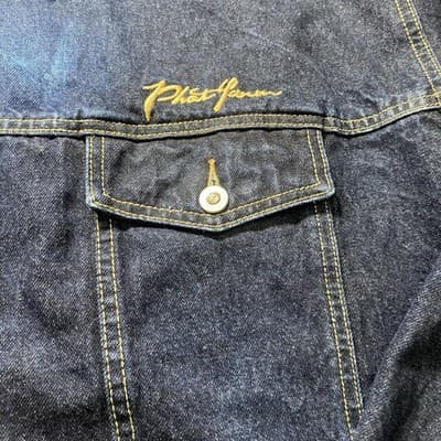 Phat Farm Oversized Jacket 3XL Denim Hip Hop Streetwear Logo Grunge - Thumbnail 9
