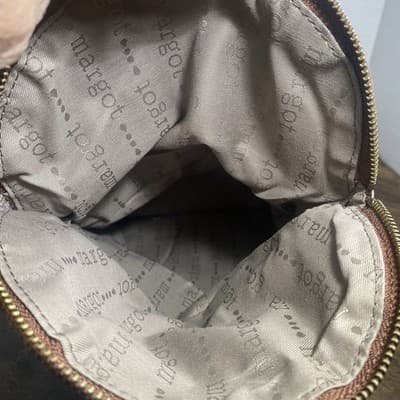 Margot New York “Adelle” Genuine Leather Hobo Bag Brown Boho Crossbody - Thumbnail 8