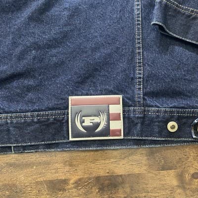 Phat Farm Oversized Jacket 3XL Denim Hip Hop Streetwear Logo Grunge - Thumbnail 7