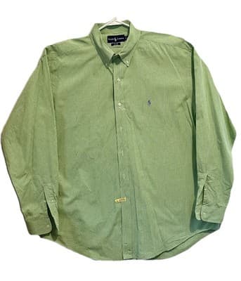 Ralph Lauren Polo Button Down Preppy Green OldMoney IvyLeague Academia
