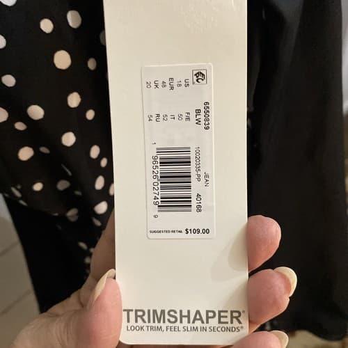 Trimshaper One Piece Swimsuit Ruched Front NWT Sz 18 MSRP 109.00 - Thumbnail 4