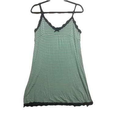 Honeydew Intimates Nightgown Womens XL Spaghetti Straps Striped Night Gown