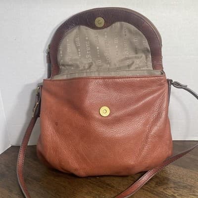 Margot New York “Adelle” Genuine Leather Hobo Bag Brown Boho Crossbody - Thumbnail 4