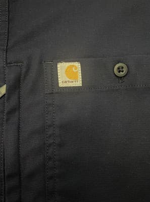 Mens Carhartt Casual Ranchwear Cowboy Western Shirt Large - Thumbnail 6