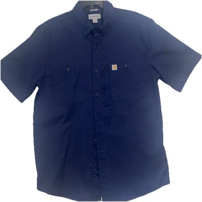 Mens Carhartt Casual Ranchwear Cowboy Western Shirt Large