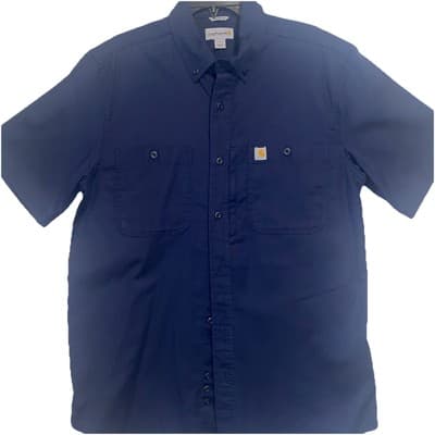Mens Carhartt Casual Ranchwear Cowboy Western Shirt Large - Thumbnail 2