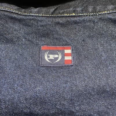 Phat Farm Oversized Jacket 3XL Denim Hip Hop Streetwear Logo Grunge - Thumbnail 8