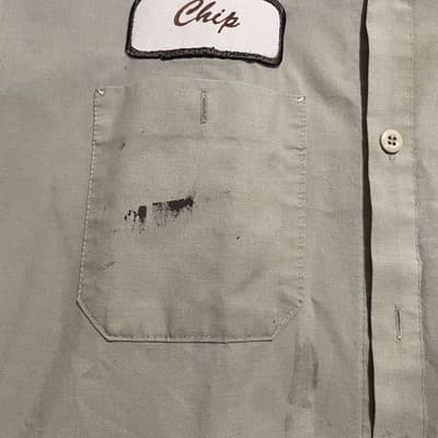 Thrashed Work Shirt XL Made In The USA Chest 48” Shoulder To Hem 30” - Thumbnail 2