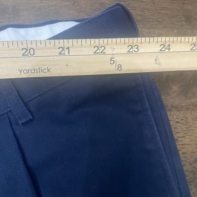 Lands End The Legacy Chino Shorts Lot Of 2 Mens Sz 48 Navy&Tan Cotton Pleated - Thumbnail 3
