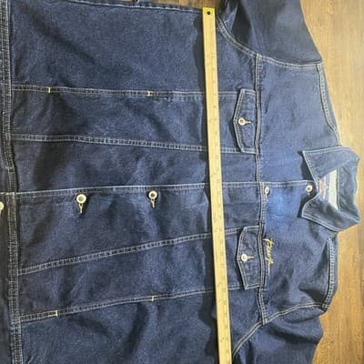 Phat Farm Oversized Jacket 3XL Denim Hip Hop Streetwear Logo Grunge - Thumbnail 11
