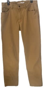 Carhartt Jeans Mens Tan Denim Relaxed Fit Work Wear 34x34 Cargo - Thumbnail 4