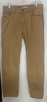 Carhartt Jeans Mens Tan Denim Relaxed Fit Work Wear 34x34 Cargo - Thumbnail 3